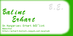 balint erhart business card